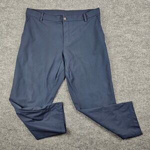 Lululemon Commission Warpstreme Pants Mens 40 Blue‎ Classic Stretch Performance